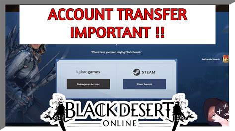How to transfer your account in Black Desert Online.